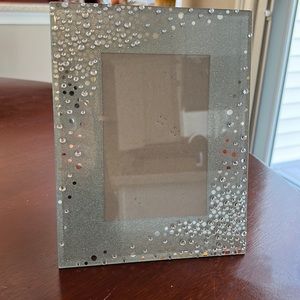 Clear with rhinestone photo frame 4x6 photo